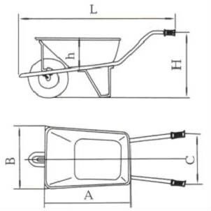 electric wheel transport wheel barrow WB7900rd