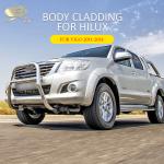 Abs Car Body Cladding For Toyota Hilux Vigo 2011-2014 Side Moulding
