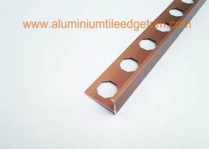 Quality 10mm Satin Matt Red Copper Aluminium L Shaped Floor Trimn 2500 mm wholesale