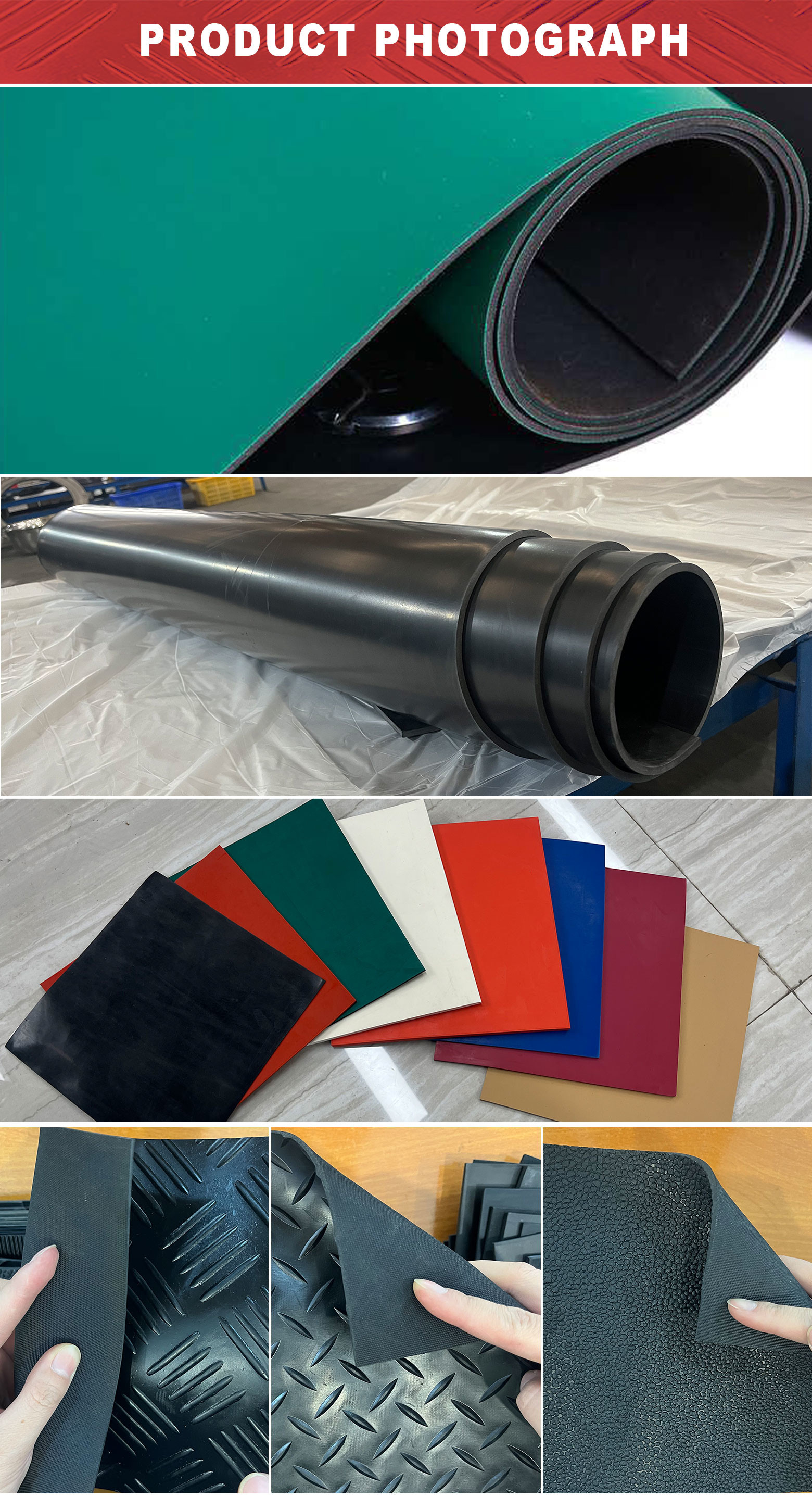 Min. 2.5MPa Tensile Strength Rubber Sheet For Excellent Insulativity And Flexibility
