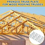 Secure and Mending Plates for Roofing Trusses Wood Timber Connectors in Silver