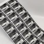 BOPP Paper Packaging Label Stickers Waterproof Varnishing Industrial Adhesive