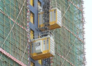 Quality Motor Control Double Cage 36m / Min Construction Site Lift wholesale