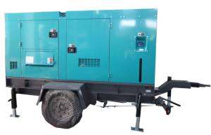 Quality 150KVA Two Wheels Cummins Trailer Mounted Diesel Generators With Lighting wholesale