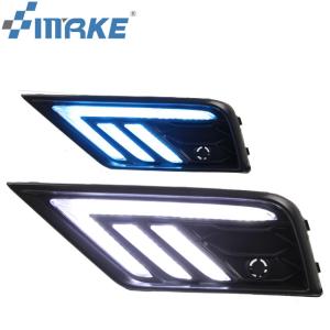 Quality Front Daytime Running Lights With Yellow Turn Signal For Vw Tiguan L 2017 2018 wholesale