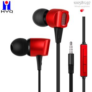 Quality Media Player Metal Wired Earphones 100dB Noise Cancelling Earbuds With Mic wholesale
