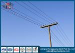 Stainless Steel Electrical Power Post For Transmission Line , Metal Power Pole