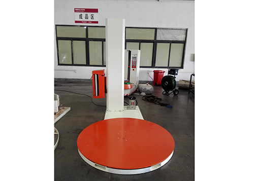 Turntable 20 Pallets/H Semi Automatic Stretch Wrapper For Pallets