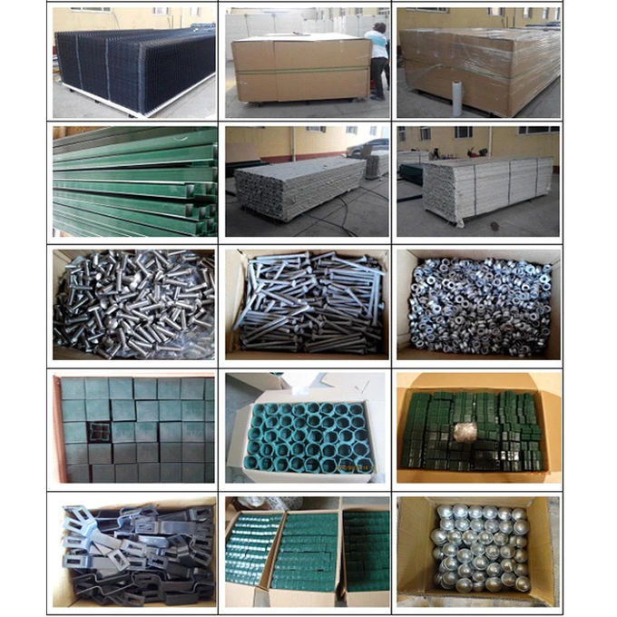 Vandal Resistant 868/656 Twin Bar Fencing Powder Coated Welded Wire Panels