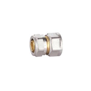 Quality 1/4&quot; 1/2&quot; Brass Compression Fittings Equal Straight Union PF5003 wholesale