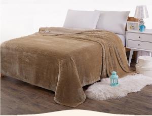Quality Eco Friendly Flannel Bed Blanket , Lightweight Flannel Sheet Blanket For Fall Winter wholesale