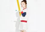 Contrast Color Ribbed Girls Raglan Shirt , Knitted Kids Pullover Sweater Long