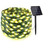 10/20/30M Solar Tube Rope Strip String Lights 8 Modes Christmas LED Fairy Light