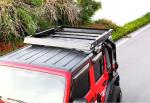 Customized 1455*1425*113mm Aluminum Car Roof Rack Basket for Wrangler Jeep Off