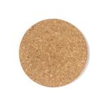 Round Natural Cork Coasters 0.25" To 0.4" Antiwear