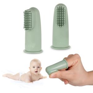Quality Baby Tooth Cleaning Silicone Finger Brush For Newborn Infants 360 Degree 3.5g wholesale
