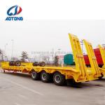 80T Low Bed Semi Trailer Heavy Loader Lowboy Truck Trailers with Custom's