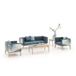 Armrest Fabric Modern Commercial Sofa