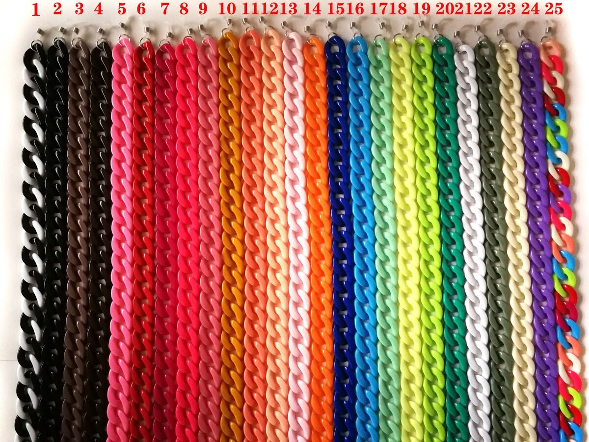 Acrylic Masking Chains Adult Face Maskss Chain Necklace Lanyard Face Masking Holder Strap