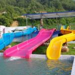 Sturdy Summer Kids And Adults Amusement Park Water Slide Fade Resistance