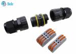 2 3 Pins 2 Channel 250V 24A Waterproof Cable Connectors M25 Quick Wiring