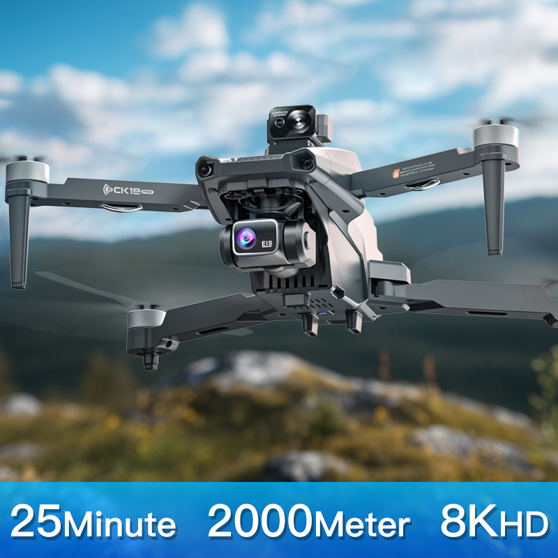 Ck19 Gps Rc Drone With Camera 360 Degree Obstacle Avoidance Drone Foldable Kids Beginner Flying Toy Mini Drone