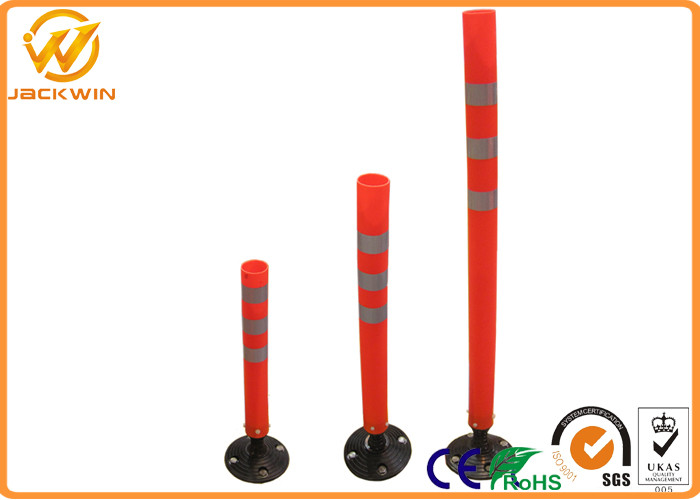 Sunproof Heat Resistant 76cm Traffic Delineator Post Reflective Guide Post