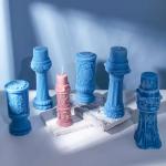 3D Roman Silicone Column Candle Mold European Simple Home Furnishing Aromatherap