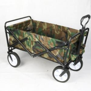 Quality Logo Customized Logos Heavy Duty Steel Trolley Hand Folding Garden Cart for Shopping wholesale