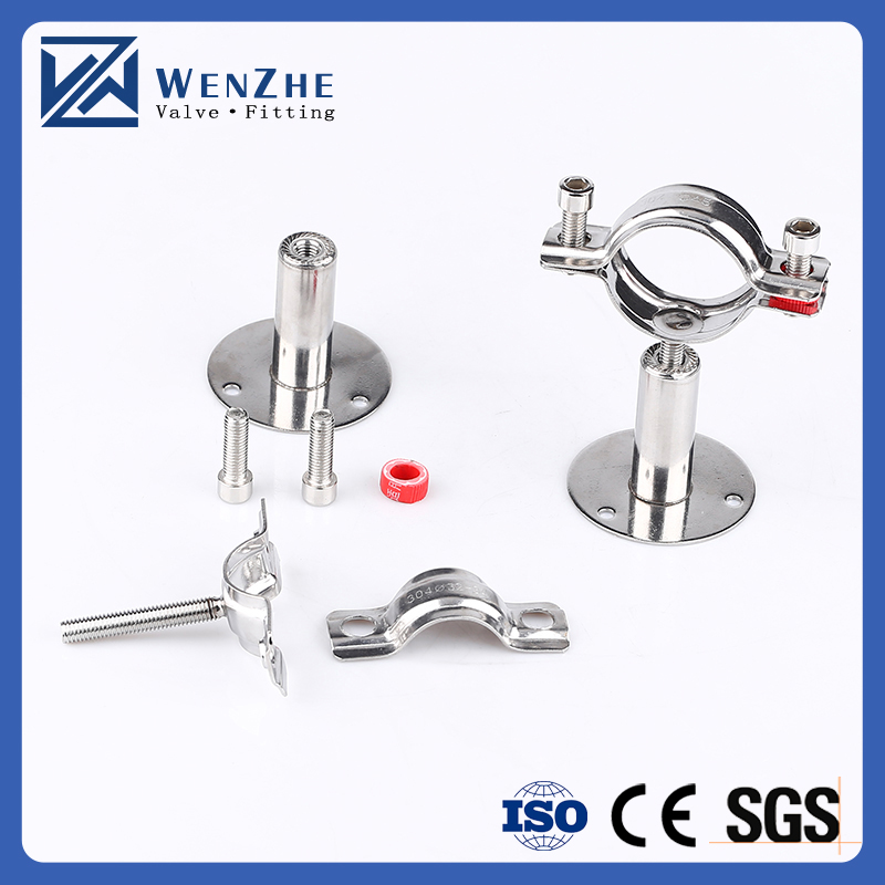 Round Head Code Stainless Steel 201304 Welded/Adjustable Tube Length Pipe Supporter
