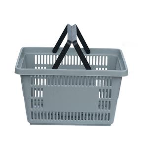 Quality Two Hand Portable Plastic Shopping Basket 35 Litre Multifunction wholesale