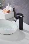 Black SUS Spray Paint Basin Above Counter Wash Basin Faucet