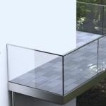 Aluminum Base Profile For Glass Balustrade 3.6m / piece Packing Details Included
