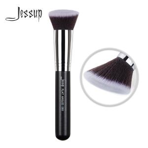 Quality Flat Angled 16.1cm Individual Makeup Brushes Premium Synthetic Hair wholesale