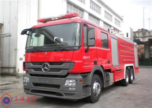 Quality Mercedes Chassis Foam Firefighting Vehicle 6X4 Drive Six Seats with 90L/s Flow Pump wholesale