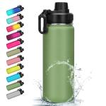 17 Oz Kids Insulated Water Bottle For School With Leakproof Spout Lid And Cute