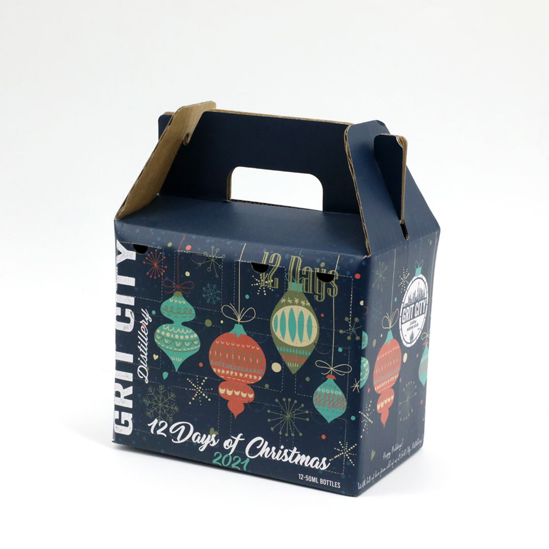 Matt Lamination Rigid Cardboard Luxury Handbag Packaging Box For Red Wine Shipping