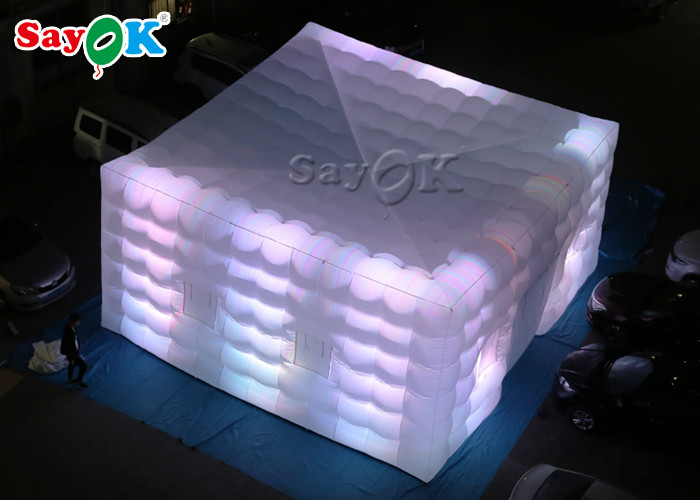 Square Giant LED Light Inflatable Air Tent For Fairs Event SGS ROSH