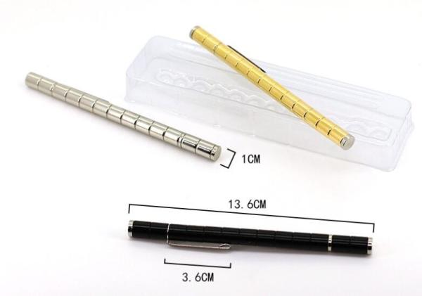 High Quality Sliver Modular Neodymium Polar Magnetic Pen