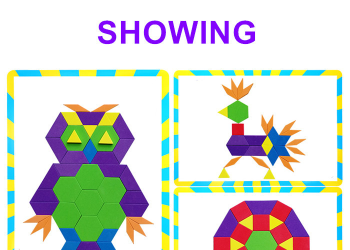 Magnetic Shapes Fridge Magnet Puzzle Non Toxic Water Resistance For Child