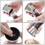 Glass Bottle 192mm 277g 180ml Manual Salt Grinder