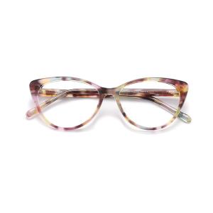 Quality Eco Friendly Acetate Frame Glasses Women Cat Eye Optical Glasses Frame Bridge 16mm wholesale