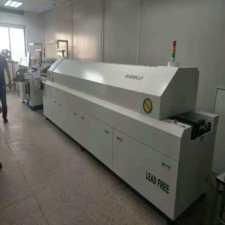 Large Size 8 Zone Solder Reflow Oven , Customized Lead Free Reflow Oven