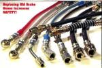 1/8 SIZE 3.2*7.5 Motorcycle Racing Colored /PTFE Steel Braided Brake Line Hose