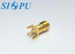 Plug In PCB Solder RF Coaxial Connector SMA Female