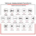 Multimeter Testeur Electricien Voltmeter Numerique Multimetro Tester Smart