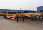 45t Payload Tri Axle 40ft Gooseneck Skeleton Semi Trailer For Chemical Tanker