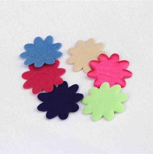Quality Multi-Color Satin Applique Flower Applique Crafts For Garment Accessories Size 40 mm wholesale