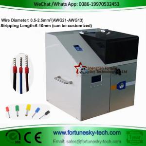 Quality Automatic Wire Stripping Ferrule Crimping Mahcine Wire Stripper Ferrule Crimper Machine Crimping range: 0.5-2.5mm wholesale