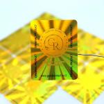 Custom Gold Foil Label Sticker Packaging Roll Self Adhesive Shipping Labels